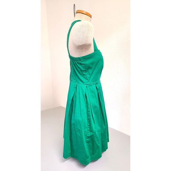Vintage Ixia Rockabilly 50s Spring Green Knee Length SMALL Cottagecore Dress S - Picture 3 of 5